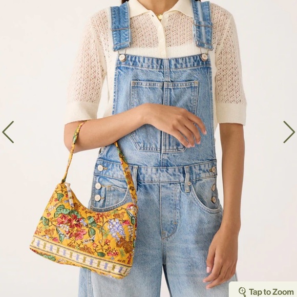 Vera Bradley Yellow Floral Quilted Shoulder Bag - Picture 2 of 4